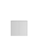 Phoenix SCL Series 2 Door 1 Shelf Steel Storage Cupboard in Grey with Key Lock SCL0891GGK - ONE CLICK SUPPLIES