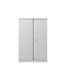 Phoenix SCL Series 2 Door 3 Shelf Steel Storage Cupboard in Grey with Key Lock SCL1491GGK - ONE CLICK SUPPLIES