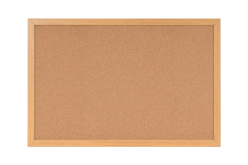 Bi-Office Earth Cork Noticeboard with Oak Finish Frame 1800x1200mm REC8501233 - ONE CLICK SUPPLIES