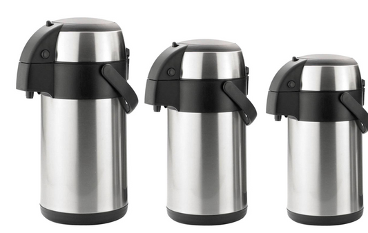 Fixtures Chrome President Pump AirPot Vacuum Jug 1.9L , 2.5L & 3 Litre - ONE CLICK SUPPLIES