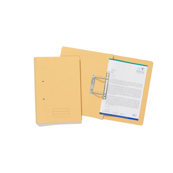 Exacompta Transfer File Manilla Foolscap Yellow 285gsm (Pack 25) TFM-YLWZ - ONE CLICK SUPPLIES