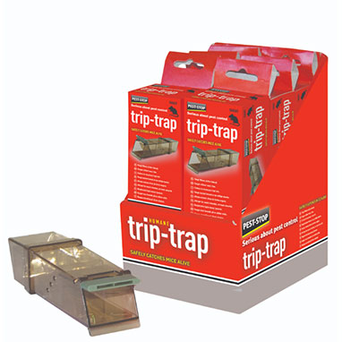 Pest-Stop 4 x Systems Trip Trap Humane Live Catch Mouse Traps PRCPSTTB - ONE CLICK SUPPLIES