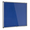 Bi-Office Enclore Blue Felt Lockable Noticeboard Display Case 6 x A4 700x653mm - VT340107150 - ONE CLICK SUPPLIES