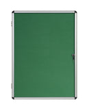 Bi-Office Enclore Green Felt Lockable Noticeboard Display Case 9 x A4 720x981mm - VT630102150 - ONE CLICK SUPPLIES