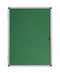 Bi-Office Enclore Green Felt Lockable Noticeboard Display Case 9 x A4 720x981mm - VT630102150 - ONE CLICK SUPPLIES