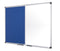 Bi-Office Maya Combination Board Blue Felt/Magnetic Whiteboard Aluminium Frame 900x600mm - XA0322170 - ONE CLICK SUPPLIES