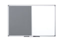 Bi-Office Maya Combination Board Grey Felt/Non Magnetic Whiteboard Aluminium Frame 1200x900mm - XA0520170 - ONE CLICK SUPPLIES