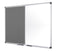 Bi-Office Maya Combination Board Grey Felt/Non Magnetic Whiteboard Aluminium Frame 1200x900mm - XA0520170 - ONE CLICK SUPPLIES